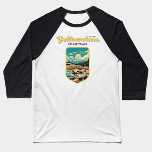 USA - NATIONAL PARK - YELLOWSTONE Hayden Valley -10 Baseball T-Shirt